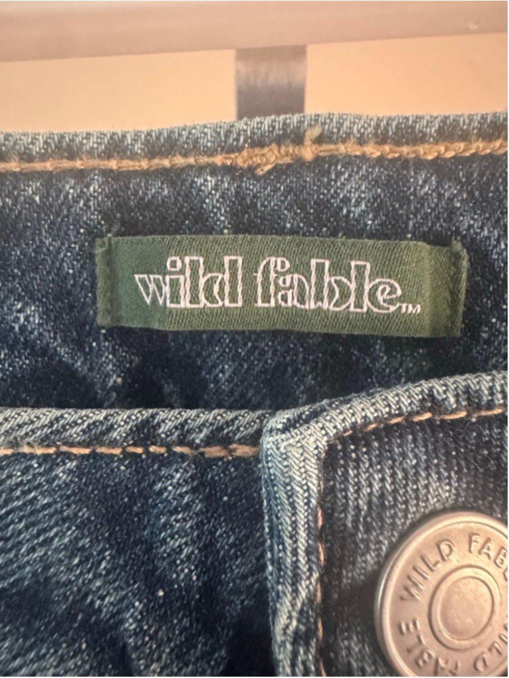 Wild Fable Jeans Double Removable Waistband 90s Relaxed Straight Mid Rise Size 6 - Picture 5 of 14